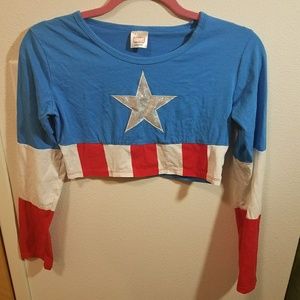 Captain America crop top